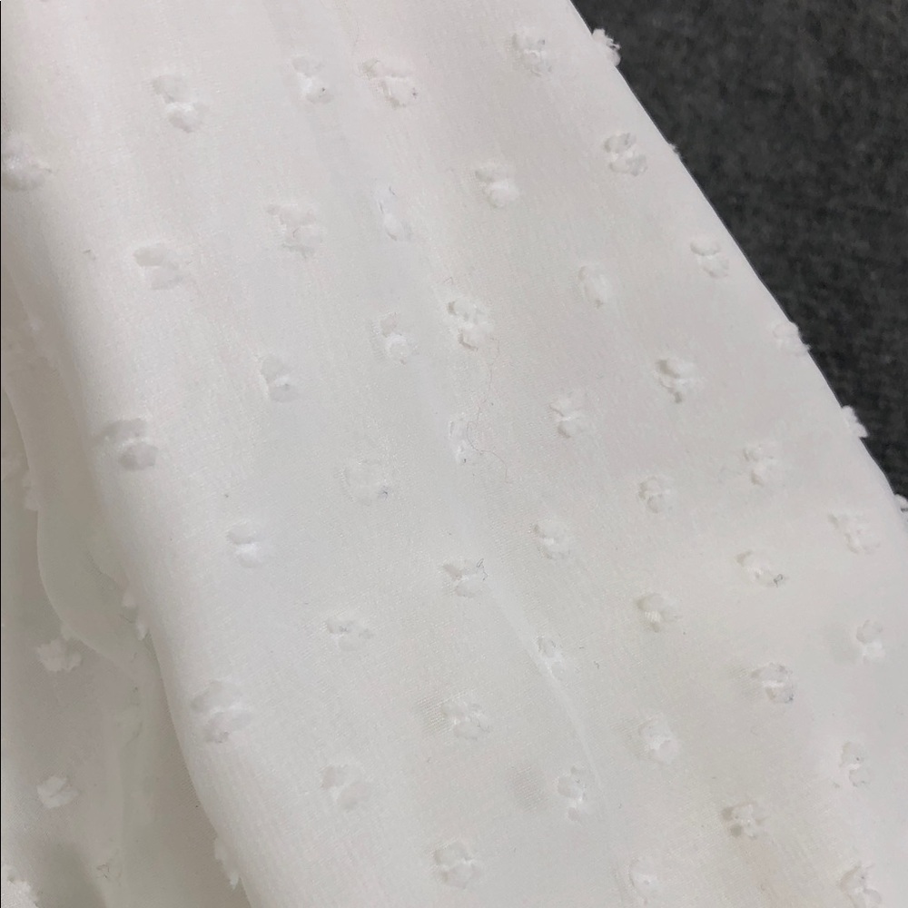 White Smocked Maxi Dress with Tie Straps Sz M (DJ4) - Picture 10 of 10